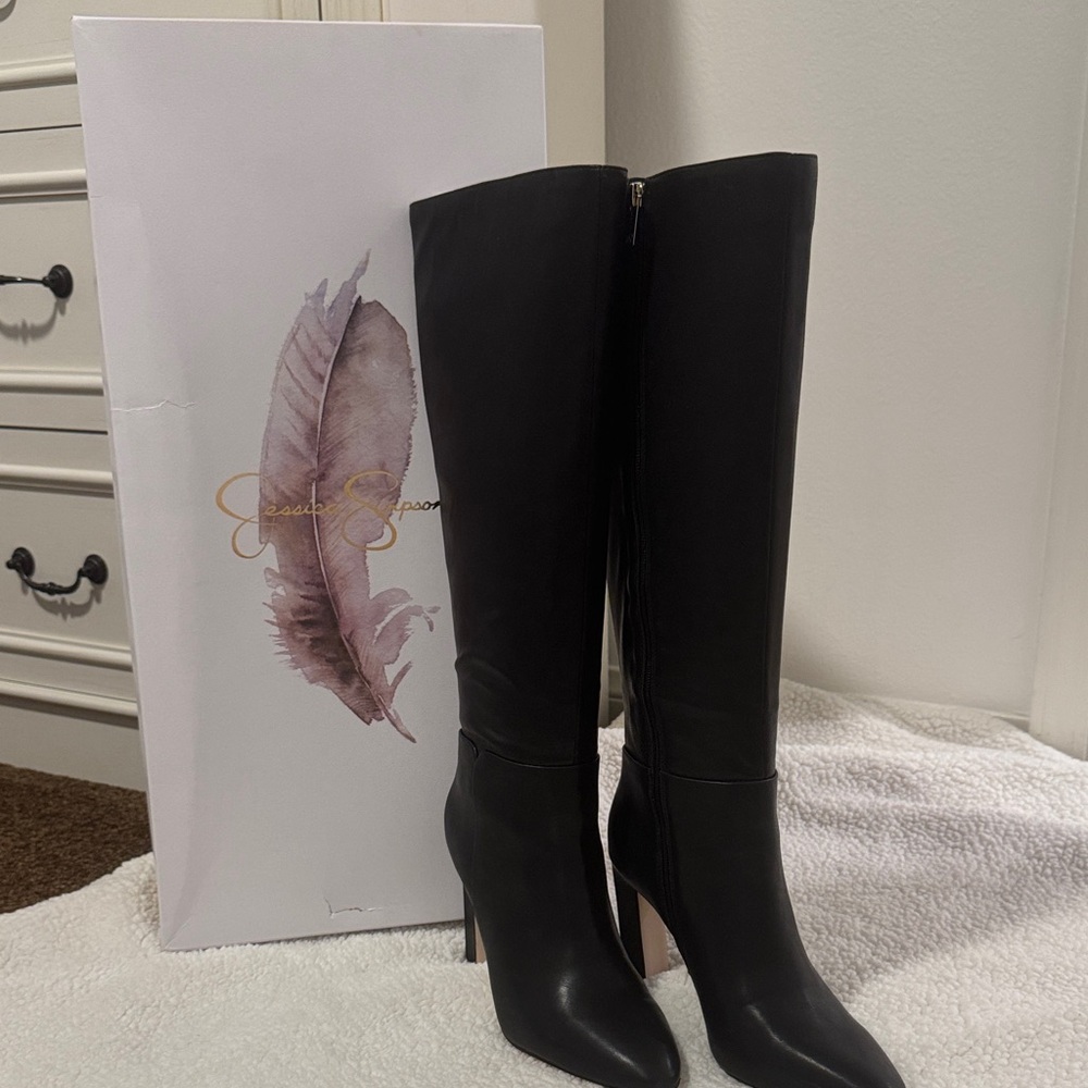 Jessica Simpson Black Heeled Boots